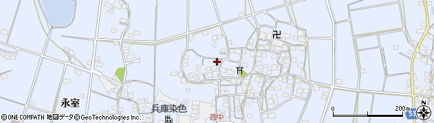 兵庫県加古川市志方町西中360周辺の地図