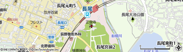 正俊寺周辺の地図