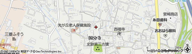 兵庫県姫路市御国野町国分寺302周辺の地図