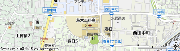 大阪府立茨木工科高等学校周辺の地図