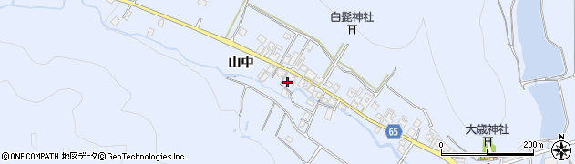 兵庫県加古川市志方町山中197周辺の地図