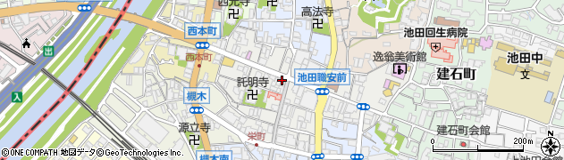 池田栄本町郵便局 ＡＴＭ周辺の地図