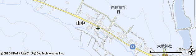 兵庫県加古川市志方町山中192周辺の地図