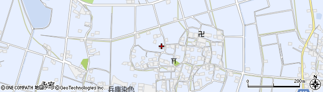 兵庫県加古川市志方町西中496周辺の地図