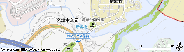 清瀬台南公園周辺の地図