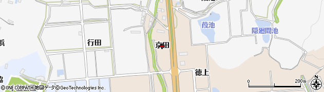 愛知県常滑市広目（京田）周辺の地図