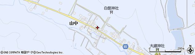 兵庫県加古川市志方町山中147周辺の地図