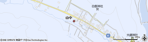 兵庫県加古川市志方町山中184周辺の地図