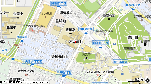 〒442-0029 愛知県豊川市末広通の地図