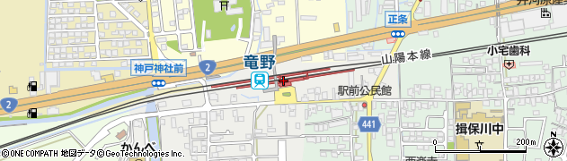 竜野駅周辺の地図