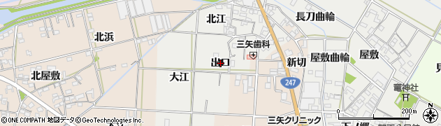愛知県西尾市一色町開正（出口）周辺の地図