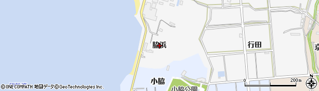 愛知県常滑市小鈴谷（脇浜）周辺の地図