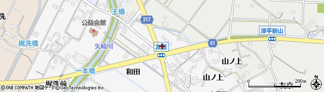 愛知県西尾市吉良町友国榎下23周辺の地図