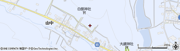 兵庫県加古川市志方町山中周辺の地図