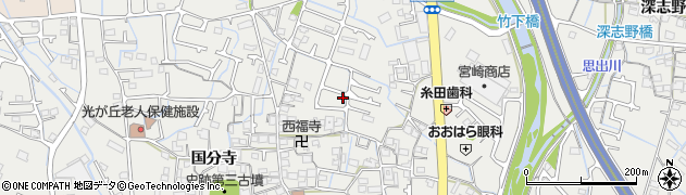 兵庫県姫路市御国野町国分寺743周辺の地図