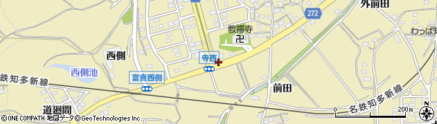 寺西周辺の地図