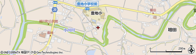 兵庫県三木市細川町豊地184周辺の地図
