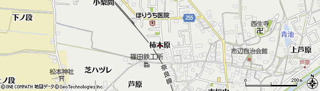 京都府城陽市市辺（柿木原）周辺の地図