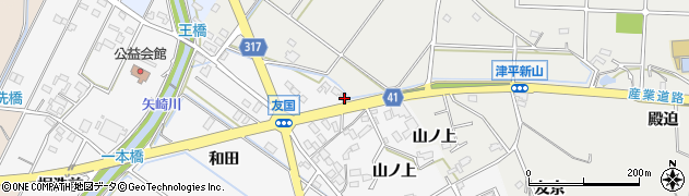 愛知県西尾市吉良町友国榎下36周辺の地図