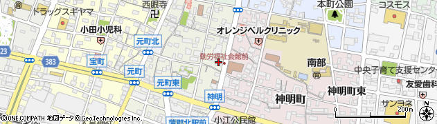 トヨタレンタリース名古屋蒲郡駅前店周辺の地図