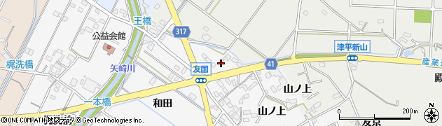 愛知県西尾市吉良町友国榎下30周辺の地図