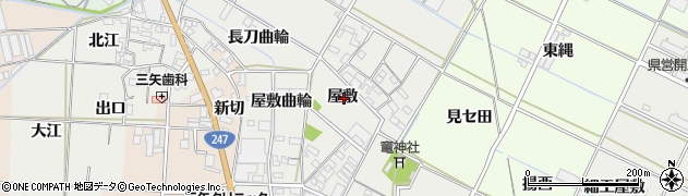 愛知県西尾市一色町開正屋敷周辺の地図