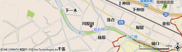 拾石川周辺の地図