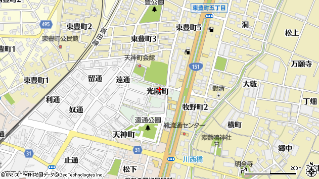 〒442-0038 愛知県豊川市光陽町の地図