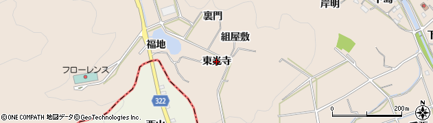 愛知県幸田町（額田郡）深溝（東光寺）周辺の地図