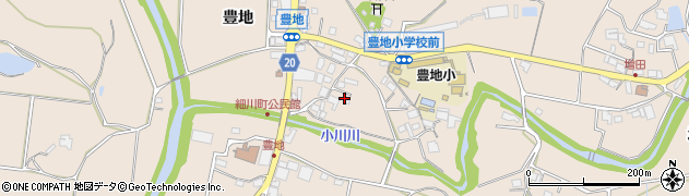 兵庫県三木市細川町豊地307周辺の地図