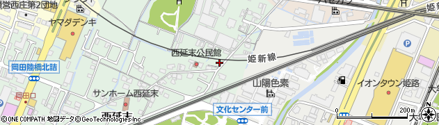 兵庫県姫路市西延末390周辺の地図