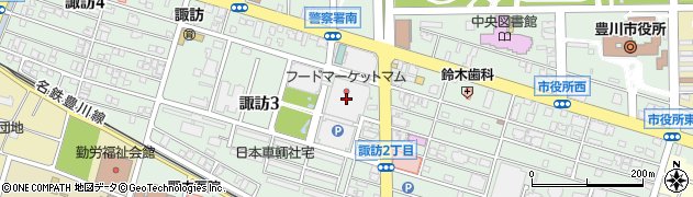 スガキヤ豊川プリオ店周辺の地図