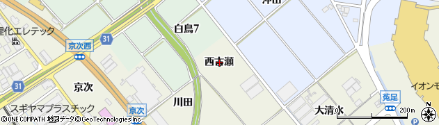 愛知県豊川市白鳥町西古瀬周辺の地図
