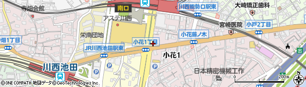 株式会社三井住友銀行　川西ローンプラザ周辺の地図