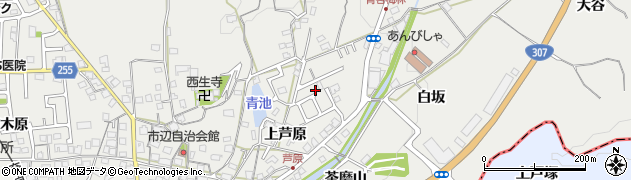 京都府城陽市市辺（上芦原）周辺の地図