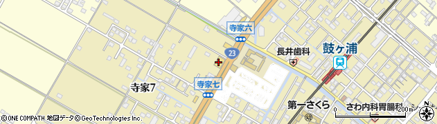 快活CLUB鈴鹿白子店周辺の地図