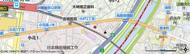 橋詰公園周辺の地図