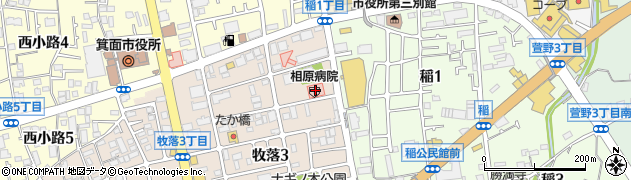 相原病院（啓明会）周辺の地図