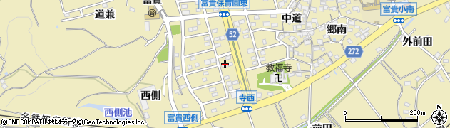 愛知県知多郡武豊町冨貴周辺の地図
