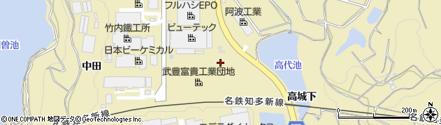愛知県武豊町（知多郡）冨貴（樽田）周辺の地図