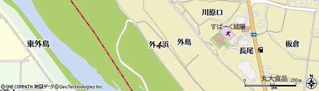 京都府城陽市奈島外ノ浜周辺の地図