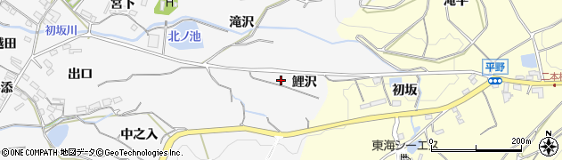愛知県豊橋市石巻小野田町鯉沢周辺の地図
