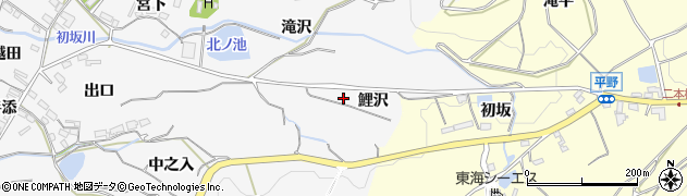 愛知県豊橋市石巻小野田町（鯉沢）周辺の地図