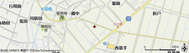 愛知県西尾市八ケ尻町（前田）周辺の地図