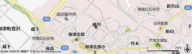 愛知県豊川市御津町広石周辺の地図
