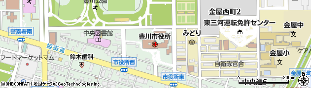 豊川市消防本部周辺の地図