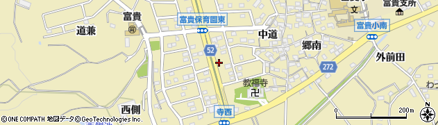 愛知県知多郡武豊町冨貴新西側周辺の地図
