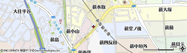 京都府京田辺市薪四反田29周辺の地図