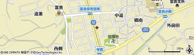 愛知県武豊町（知多郡）冨貴（新西側）周辺の地図