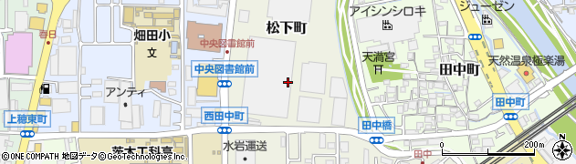 大阪府茨木市松下町周辺の地図